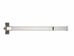36" Wide Commercial Fire Rated Grade 1 Push Bar Panic Exit Device in Satin Stainless R9500F-SS-36