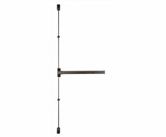 36" Wide Commercial Fire Rated Grade 1 Vertical Rod Panic Exit Device in Dura Bronze V9560F-DB-36