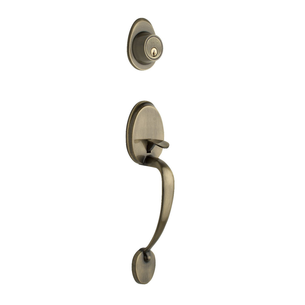 Copper Creek HZ2610XCK-SS Heritage Front Entrance Handleset in Satin  Stainless with Colonial Knob