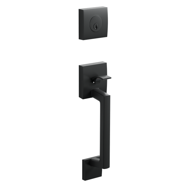 Modern Handleset in Matte Black MZ2610BC – Copper Creek Hardware Modern Handleset in Matte Black MZ2610BC – Copper Creek Hardware