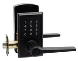 Compact Touchscreen Digital Lock with Zane Lever in Black Finish