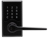 Compact Touchscreen Digital Lock with Zane Lever in Black Finish