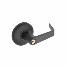 Commercial Non-Handed Keyed Entry Exterior Trim for Panic Exit Device Lever in Oil Rubbed Bronze AL9040-10B by Bulldog