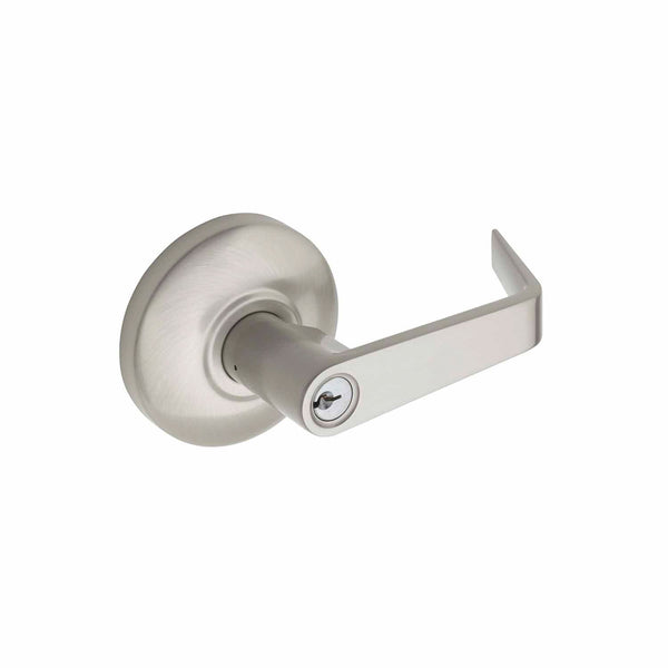 Commercial Non-Handed Storeroom Exterior Trim for Panic Exit Device Lever in Satin Stainless AL9050SS by Bulldog