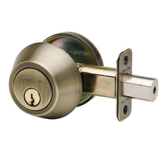 Single Cylinder Deadbolt in Antique Brass DB2410AB