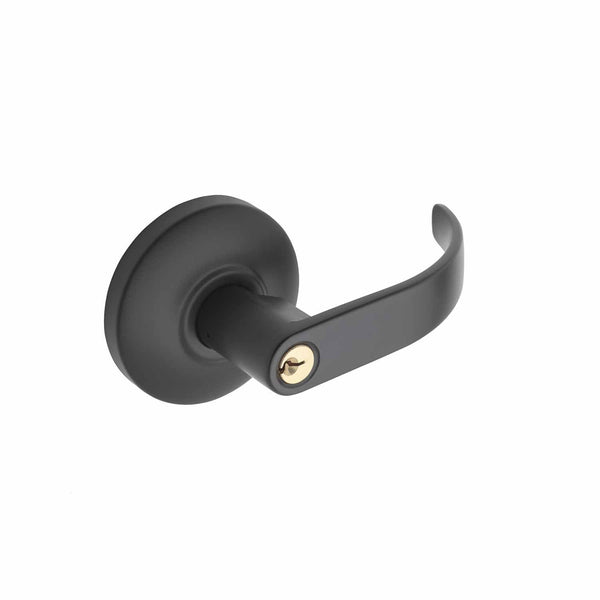Commercial Non-Handed Storeroom Exterior Trim for Panic Exit Device Lever in Oil Rubbed Bronze EL9050-10B by Bulldog